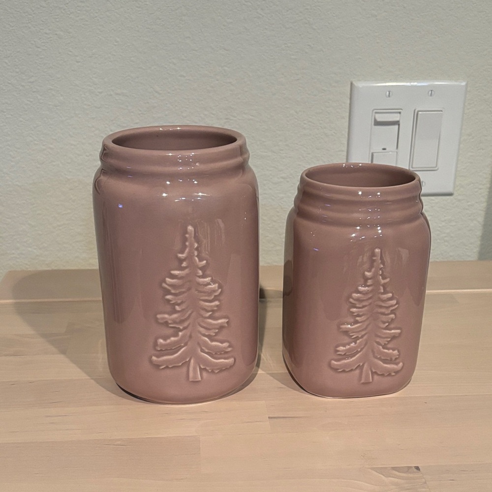 S/2 Beautiful Tree 🌲 debi lilly Vases